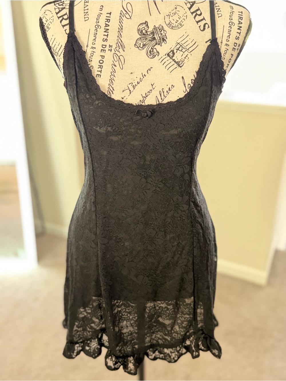 Victoria’s Secret PINK Wink Lace Ruffle Slip Dress - Picture 2 of 6